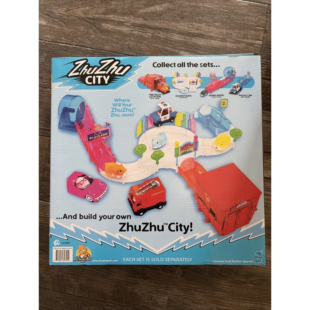 NEW! 2025 Zhu Zhu City DOWNTOWN STARTER SET with Sofia Interactive Hamster Plush